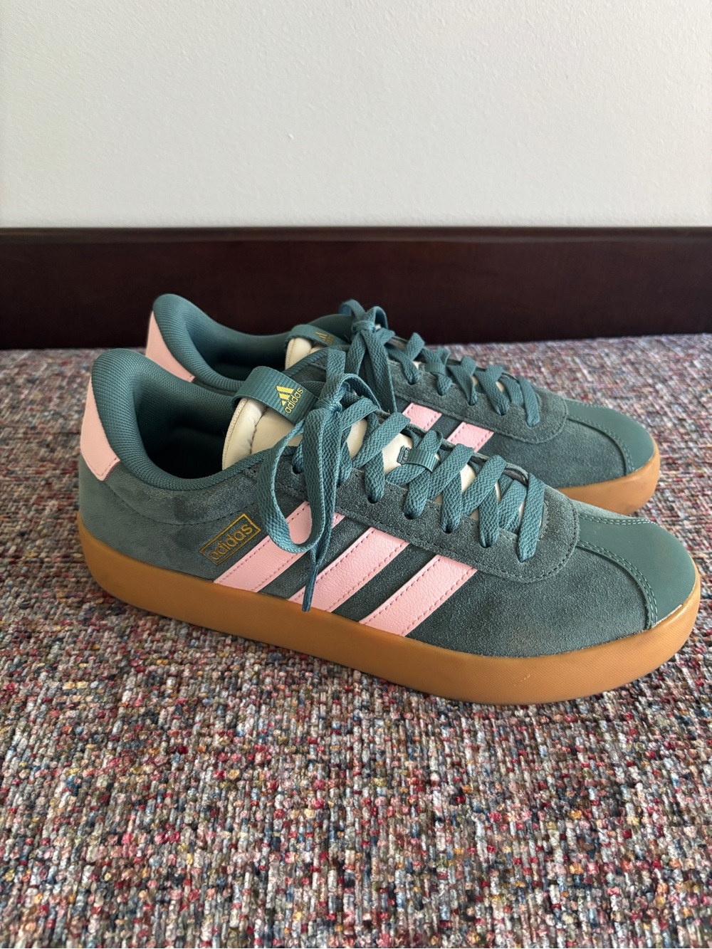 Adidas VL Court 3.0 Teal Gum Sneakers Women’s 8.5